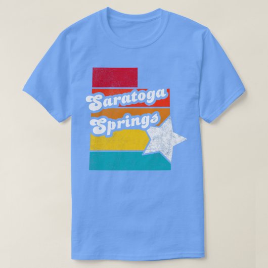 サラトガ春ユタヴィンテージ動揺して土産 Tシャツ (デザイン正面)