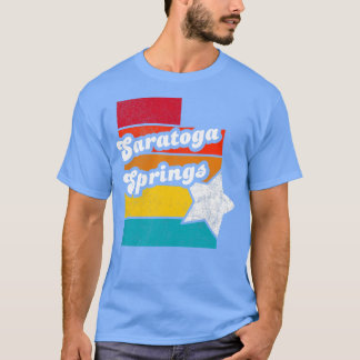 サラトガ春ユタヴィンテージ動揺して土産 Tシャツ