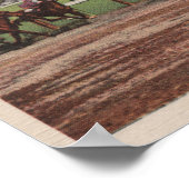 サラトガ春, NY – 競馬トラックシーン ポスター (角)