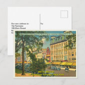 サラトガ春NY引っ越しました ポストカード (正面/裏面)