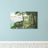 サラトガ湖の眺め# 2 キャンバスプリント (インサイチュ (ウッドフロア))