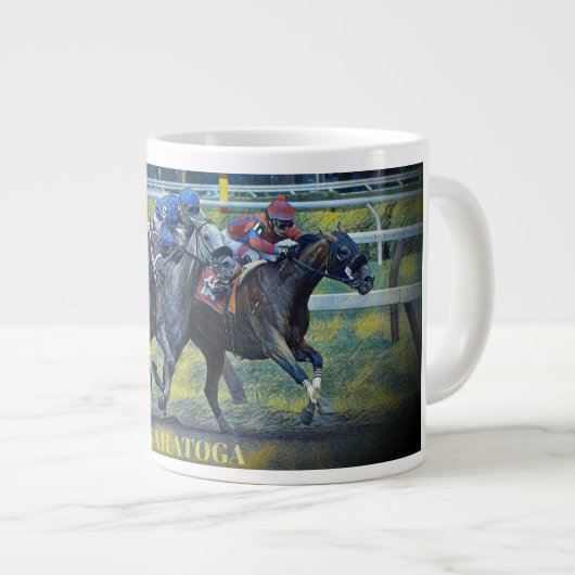 サラトガ競馬マグカップ ジャンボコーヒーマグカップ (正面右)