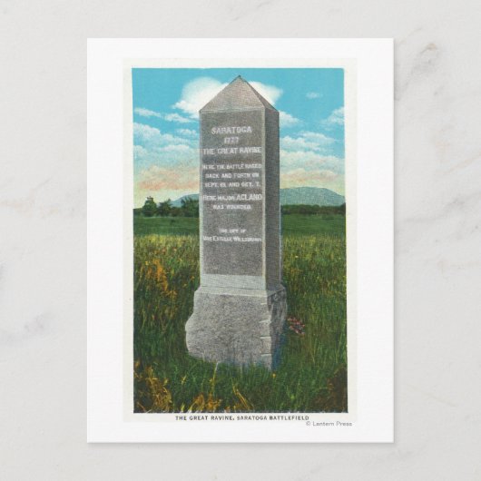 サラトガ素晴らしバトルフィールドの渓谷 ポストカード (正面)