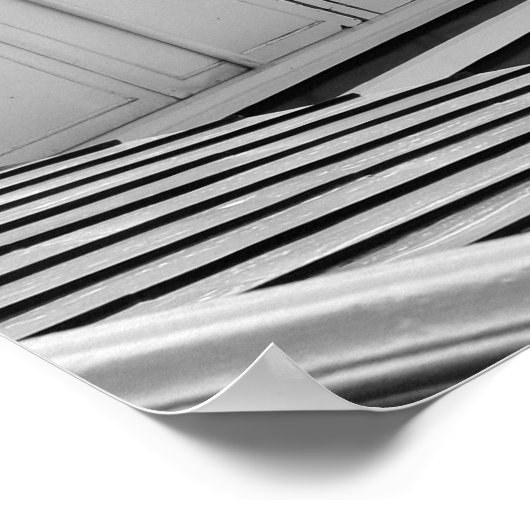 サラトガ赤と白レースで有名なアウニング ポスター (角)