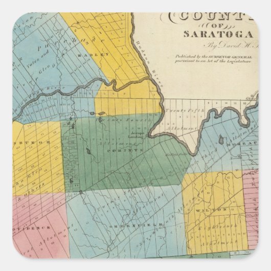 サラトガ郡 スクエアシール (正面)