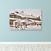 サラトガ150年 キャンバスプリント (インサイチュ (ウッドフロア))