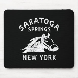 サラトガ・スプリングズ ニューヨーク 馬 ビンテージ グラフィック レース S マウスパッド