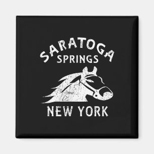 サラトガ・スプリングズ ニューヨーク 馬 ビンテージ グラフィック レース S マグネット