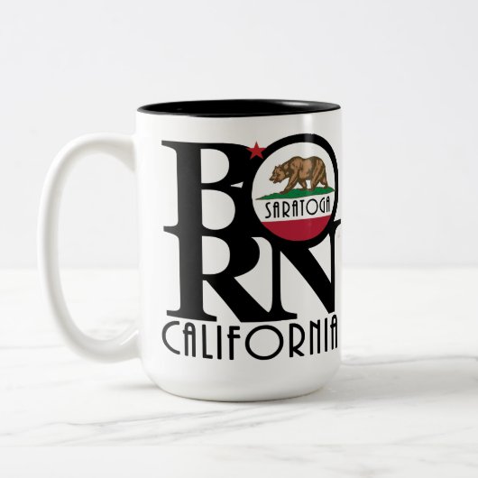 サラト生まれガカリフォルニア15oz ツートーンマグカップ (左)