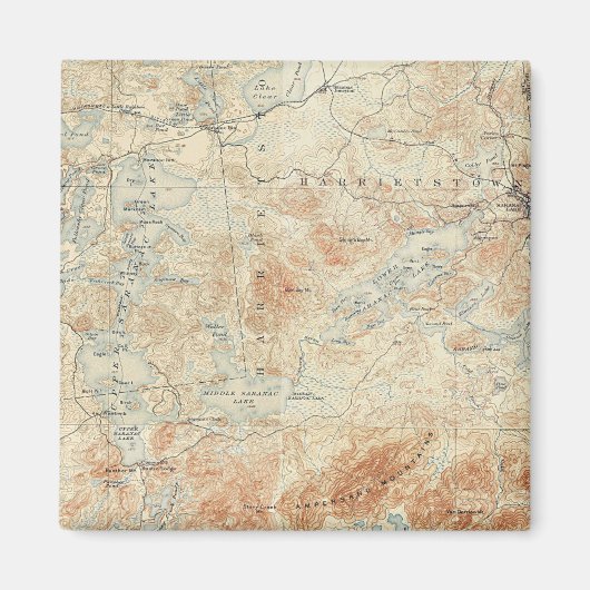 サラナク湖チェーン（下、中、上） マグネット (正面)