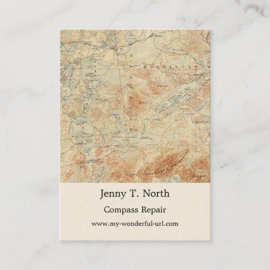 サラナク湖チェーン（下、中、上） 名刺 (正面)