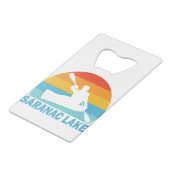 サラナックレイクニューヨークカヤック クレジットカード栓抜き (正面アングル)