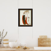 「サラバチャ」 1927バービエアールデコプリント16x20 ポスター (キッチン)