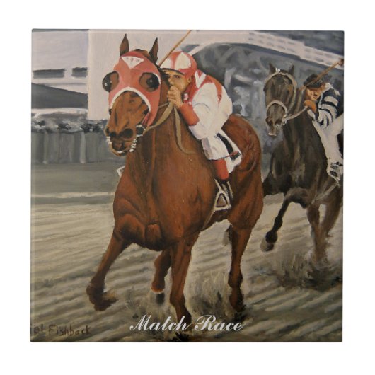 サラブレッウマ科のドがビッグレースで勝利 タイル (正面)