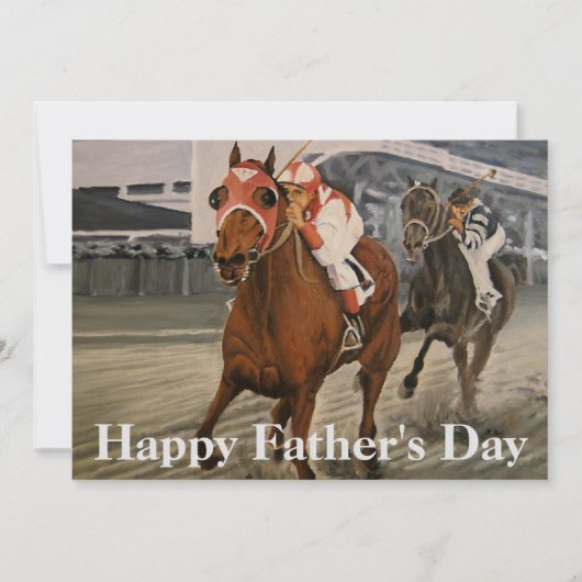 サラブレッウマ科のドが競馬に勝つ (正面)