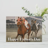 サラブレッウマ科のドが競馬に勝つ (スタンド正面)