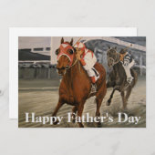 サラブレッウマ科のドが競馬に勝つ (正面/裏面)