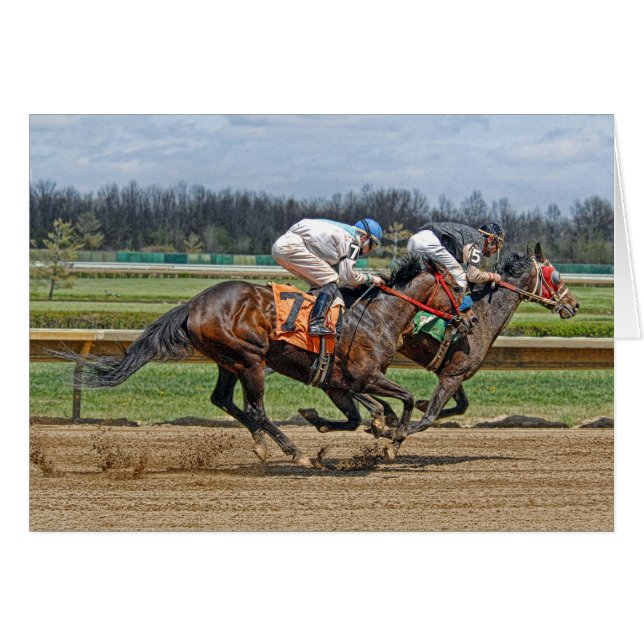 サラブレッドの接戦カード (正面横)