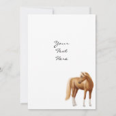 サラブレッドレースホース招待状 招待状 (裏面)