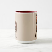 サラブレッド競走馬がクラシックレースに勝利 マグカップ (中央)