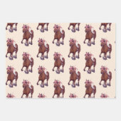 サラブレッド競走馬が勝利を収める ラッピングペーパーシート (正面2)