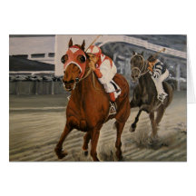 サラブレッド競走馬が勝利