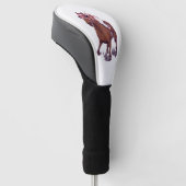 サラブレッド競走馬が勝利 ゴルフヘッドカバー (アングル)