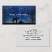 サラブレッド競走馬フォールビジネスカード2枚 名刺 (正面/裏面)