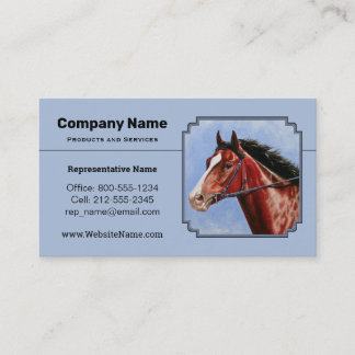 サラブレッド競走馬ブルー 名刺