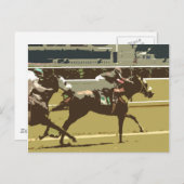 サラブレッド競走馬 ポストカード (正面/裏面)