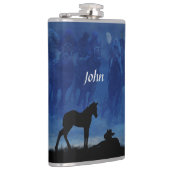 サラブレッド競馬仲間2頭がフラスコを飲む フラスク (右)