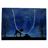 サラブレッド競馬敵2頭抱き枕 ラージペーパーバッグ (裏面)