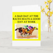 サラブレッド競馬 カード (黄色い花)