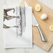 サラブレッド競馬 キッチンタオル (四つ折り)