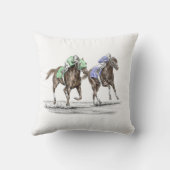 サラブレッド競馬 クッション (裏面)