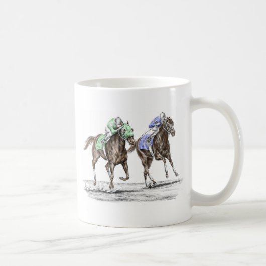 サラブレッド競馬 コーヒーマグカップ (右)