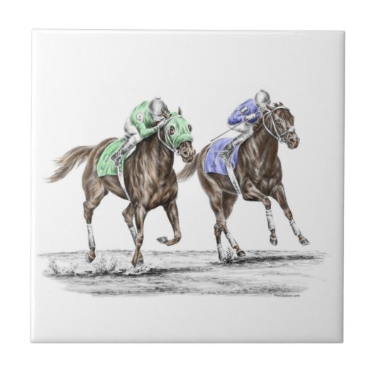 サラブレッド競馬 タイル (正面)