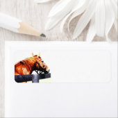 サラブレッド馬の住所 シール (インサイチュ)