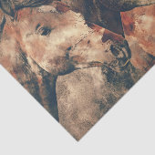 サラブレッド馬の分離 薄葉紙 (詳細)