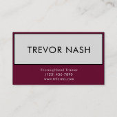 サラブレッド馬トレーナーファーム&ボーディングビジネス 名刺 (裏面)