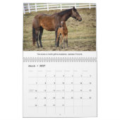 サラブレッド馬好き12か月カレンダー カレンダー (3月 2027)