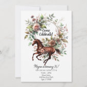 サラブレッド・ウマ・エクスの花 招待状 (正面)