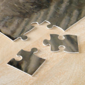 サラブレッド・ホースがレースに勝利 ジグソーパズル (側面)