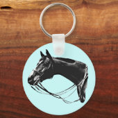 サラブレッド・ホース・キーリング キーホルダー (正面)