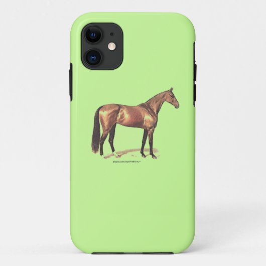 サラブレッド・ホース Case-Mate iPhoneケース (裏面)