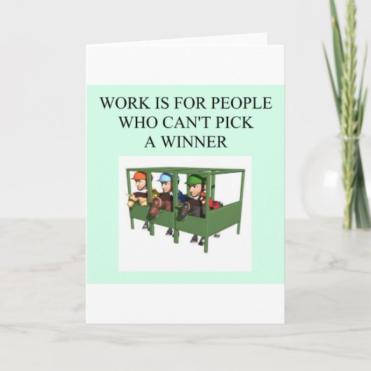 サラブレッド・レース愛好家 カード (正面)