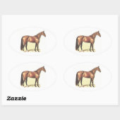 サラブレッド 楕円形シール (シート)