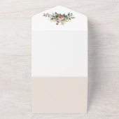 サラブレッド 馬の花  オールインワン招待状 (外側)