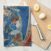 サラボローニャの天井、天球図 キッチンタオル (四つ折り)
