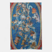 サラボローニャの天井、天球図 キッチンタオル (縦)